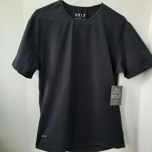 NWT BYLT Basics Drop Cut Lux Black Athletic Shirt Men's Size Large